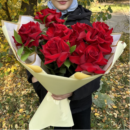 Букет 9 шикарных французских роз